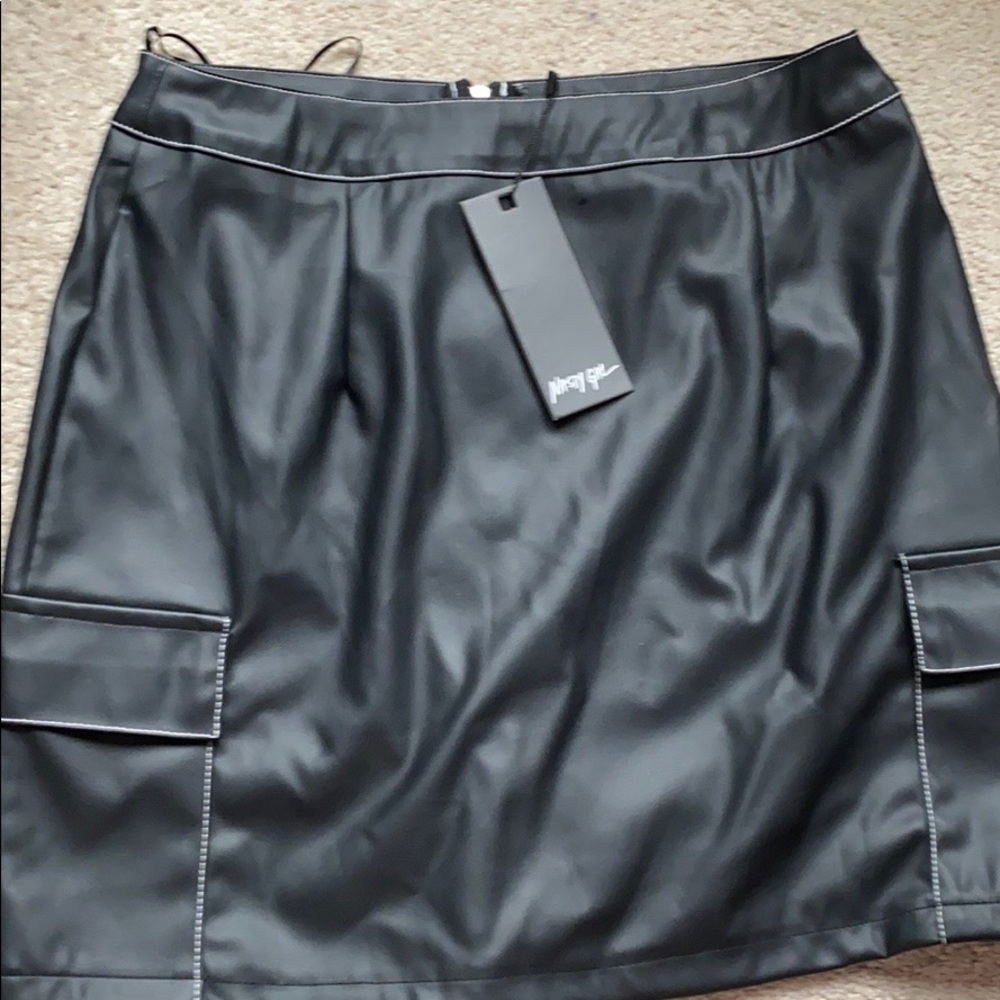 Nasty Gal Give Me a Mini Faux Leather Skirt